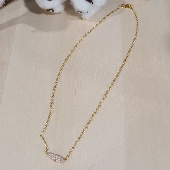 🎉🎉NEW🎉🎉 BEAUTIFUL!! Simple Pink Freshwater Pearl Necklace - Picture 10 of 13